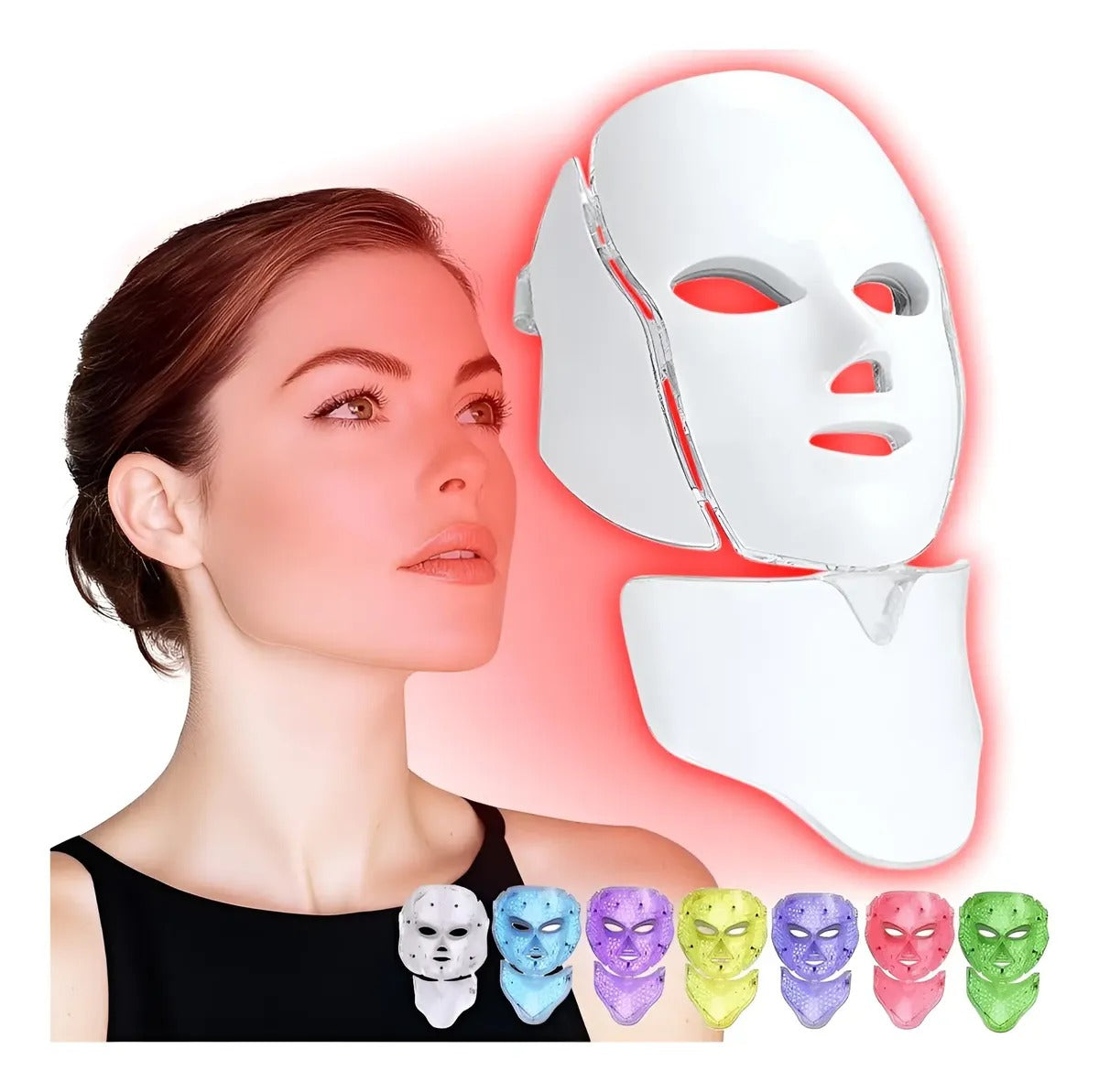 Mascara con Cuello Led 7 Colores Terapia