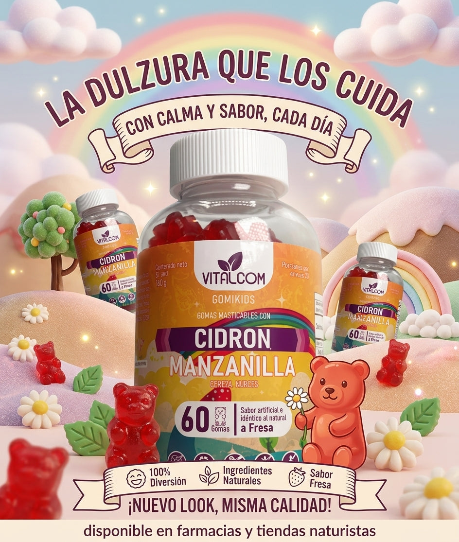 Cidrón y manzanilla en una gomita delicios