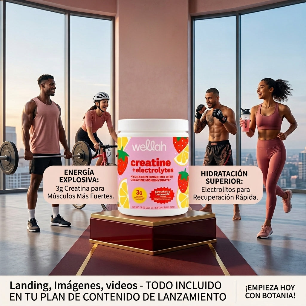 Wellah Creatine + Hydration Limon